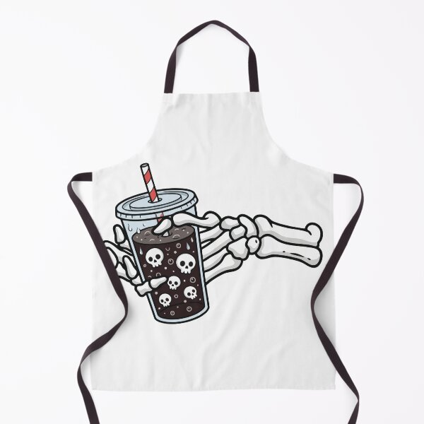 Item preview, Dead Inside Diner – Skeleton Hand Holding Soda Cup | Skull Bubble Drink Art designed and sold by BambaKchula.