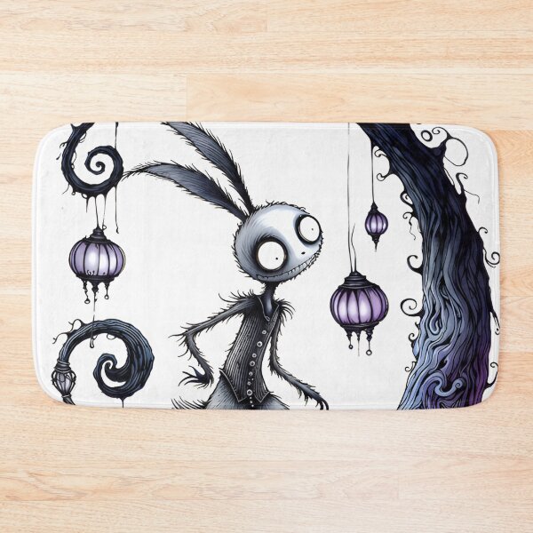 Item preview, Gothic Scary Watercolor Rabbit Dark Fantasy designed and sold by RubisLeaf.