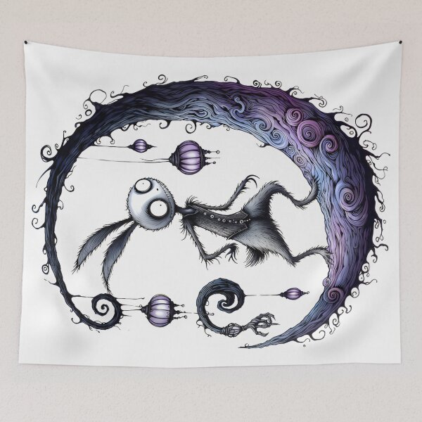 Item preview, Gothic Scary Watercolor Rabbit Dark Fantasy designed and sold by RubisLeaf.