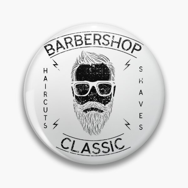 Item preview, Vintage Barber Skull – Classic Barbershop Dark Logo designed and sold by toptomdesign.