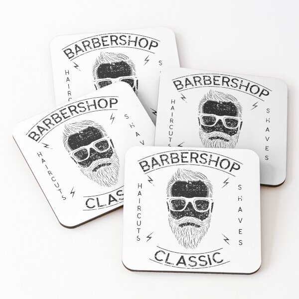 Item preview, Vintage Barber Skull – Classic Barbershop Dark Logo designed and sold by toptomdesign.