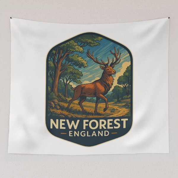 Item preview,  Red Deer in New Forest National Park, Hampshire, England designed and sold by Places On Earth.