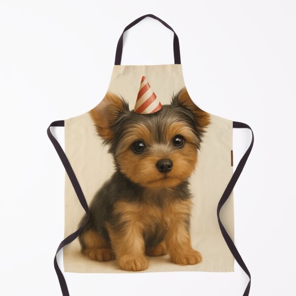 Item preview, Belated Birthday Yorkshire Terrier Puppy Card designed and sold by GivingJoy.