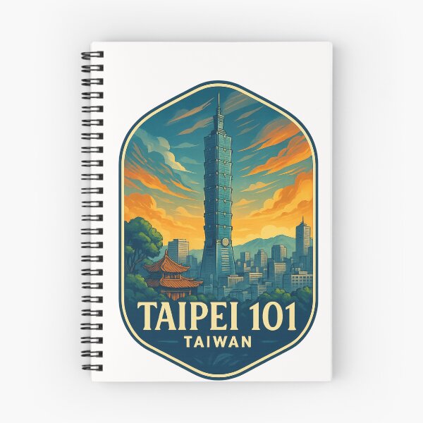 Item preview,  Sunset Behind Taipei 101 and Daan District Skyline, Taipei, Taiwan designed and sold by Places On Earth.