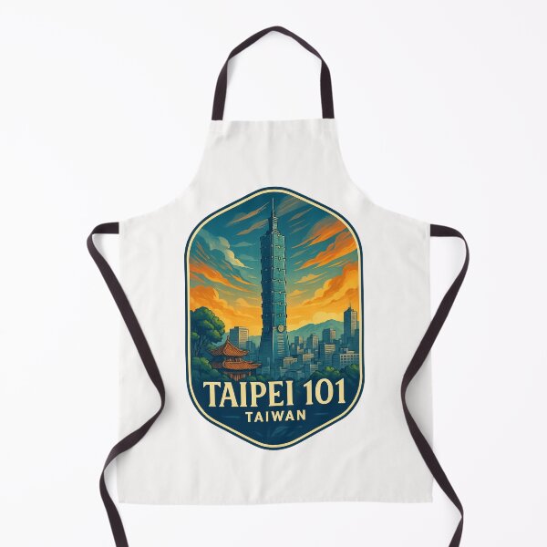 Item preview, Sunset Behind Taipei 101 and Daan District Skyline, Taipei, Taiwan designed and sold by Places On Earth.