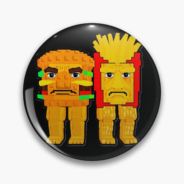 Item preview, Bruh Steal a Brainrot Burgero and Fryuro Roblox Characters designed and sold by The Art by Rossouw.