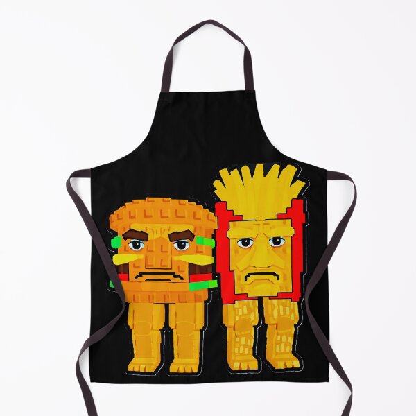 Item preview, Bruh Steal a Brainrot Burgero and Fryuro Roblox Characters designed and sold by The Art by Rossouw.