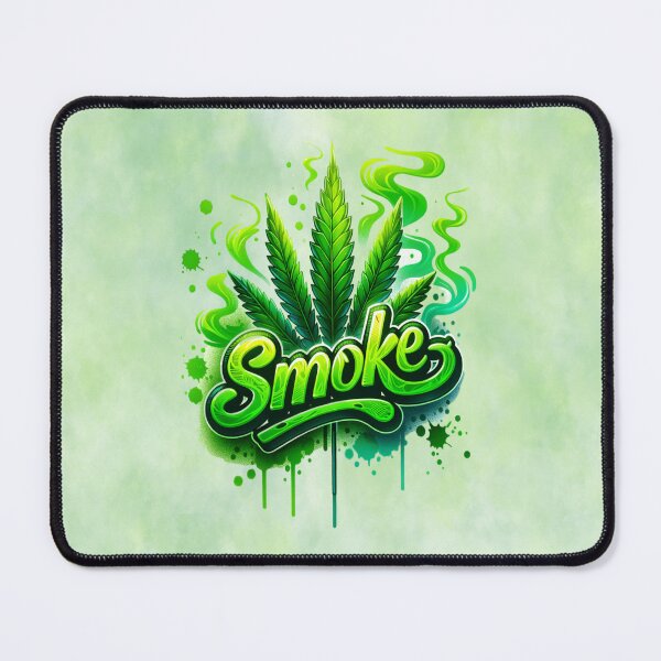 Item preview, SMOKE – Cannabis Leaf in a Haze of Calm designed and sold by MysticOzzy.