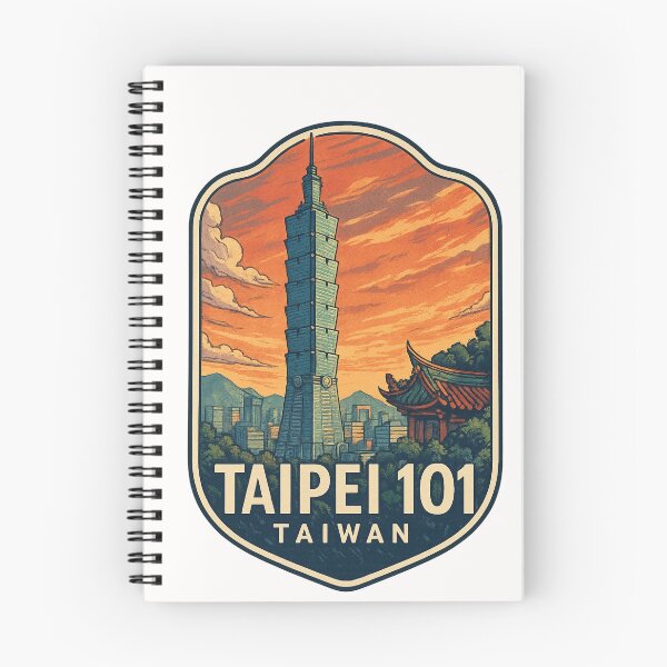 Item preview,  Taipei 101 and Xinyi District Skyline with Sunset Clouds, Taiwan designed and sold by Places On Earth.