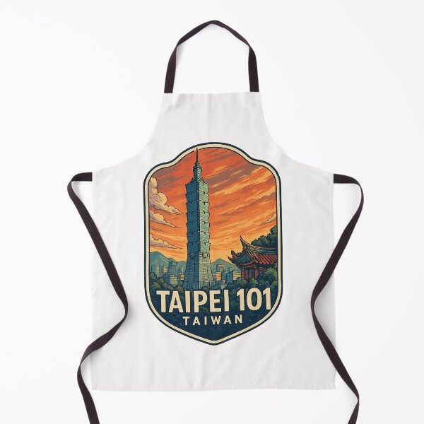 Item preview, Taipei 101 and Xinyi District Skyline with Sunset Clouds, Taiwan designed and sold by Places On Earth.