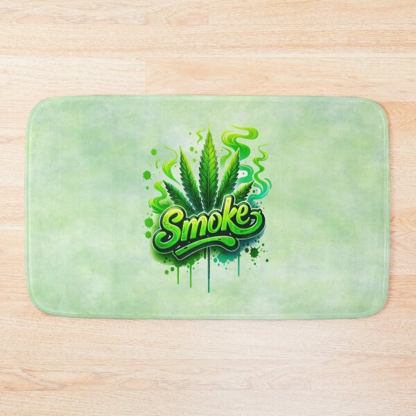 Item preview, SMOKE – Cannabis Leaf in a Haze of Calm designed and sold by MysticOzzy.