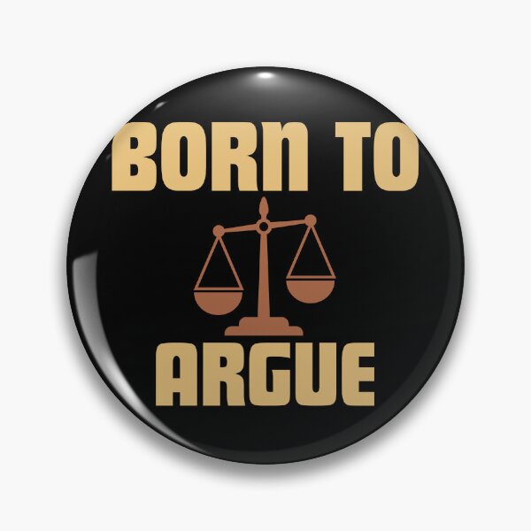 Item preview, Funny Born To Argue Lawyer Quote Hand Drawn Design designed and sold by Guess4best.