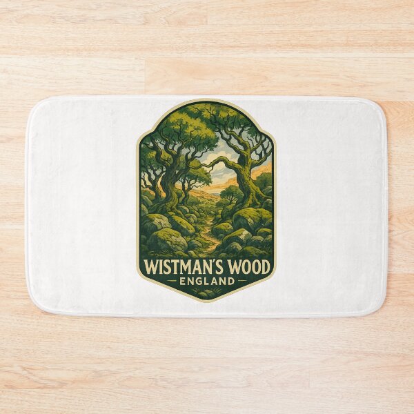 Item preview, Mossy Boulders and Twisted Oaks in Wistman’s Wood, Dartmoor, England designed and sold by Places On Earth.