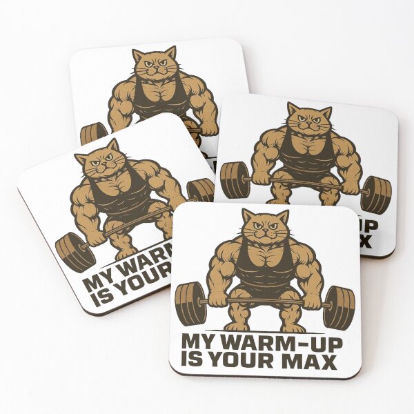 Item preview, Gym Cat My Warm-Up Max designed and sold by Pixostick.