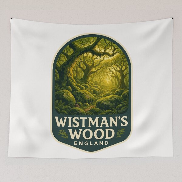 Item preview,  Sunlit Canopy in Wistman’s Wood, Dartmoor National Park, Devon, England designed and sold by Places On Earth.