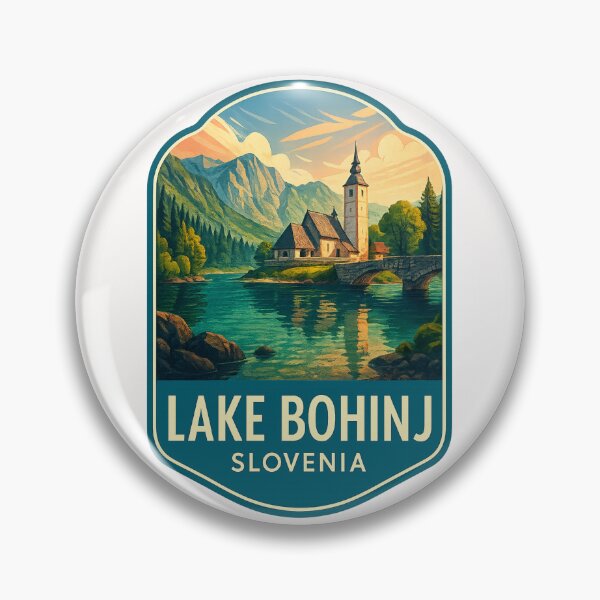 Item preview,  St John the Baptist Church on Lake Bohinj, Triglav National Park, Slovenia designed and sold by Places On Earth.