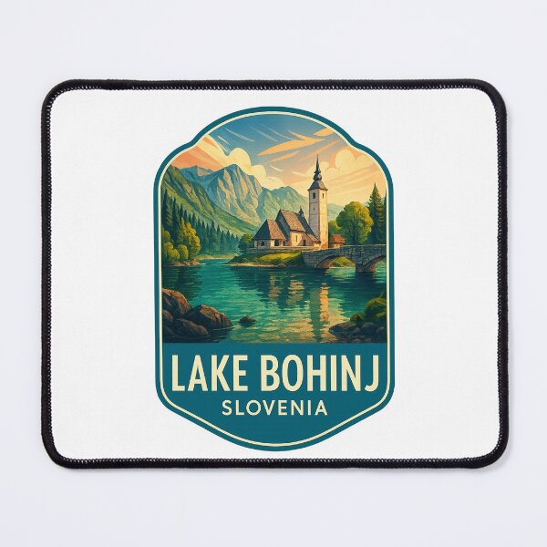 Item preview, St John the Baptist Church on Lake Bohinj, Triglav National Park, Slovenia designed and sold by Places On Earth.
