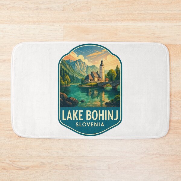 Item preview,  St John the Baptist Church on Lake Bohinj, Triglav National Park, Slovenia designed and sold by Places On Earth.
