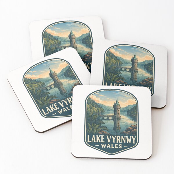 Item preview,  Gothic Water Tower at Lake Vyrnwy in Powys, Mid Wales designed and sold by Places On Earth.