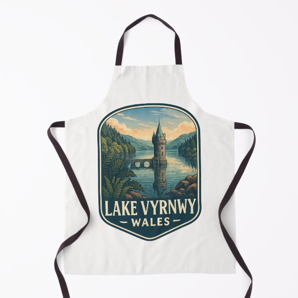 Item preview,  Gothic Water Tower at Lake Vyrnwy in Powys, Mid Wales designed and sold by Places On Earth.