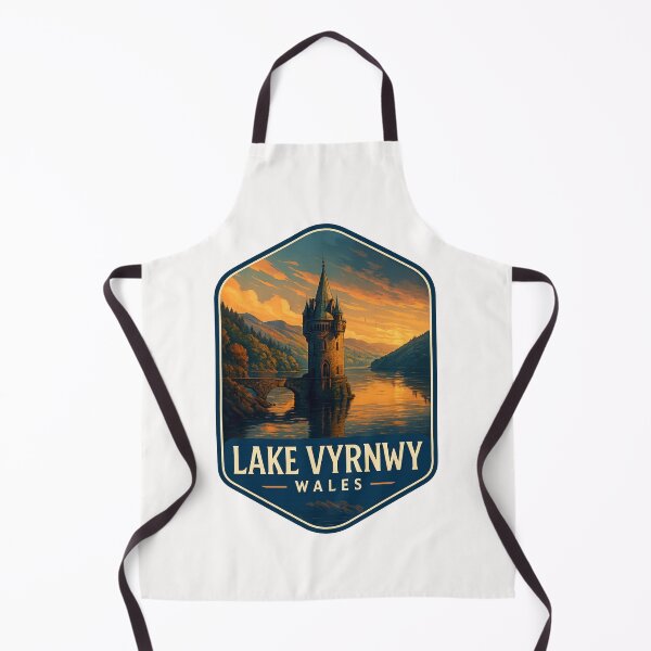 Item preview,  Sunset at Lake Vyrnwy with Historic Water Tower, Powys, Wales designed and sold by Places On Earth.