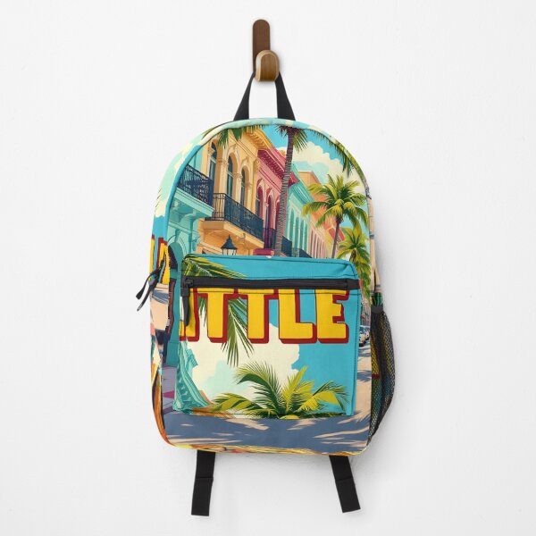 Item preview, Little Havana, Miami, USA: Vintage-Style Painterly Travel Poster designed and sold by LSVart.