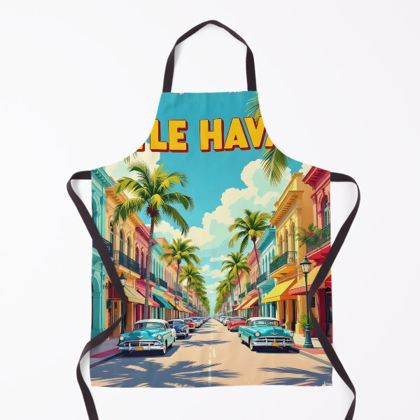 Item preview, Little Havana, Miami, USA: Vintage-Style Painterly Travel Poster designed and sold by LSVart.