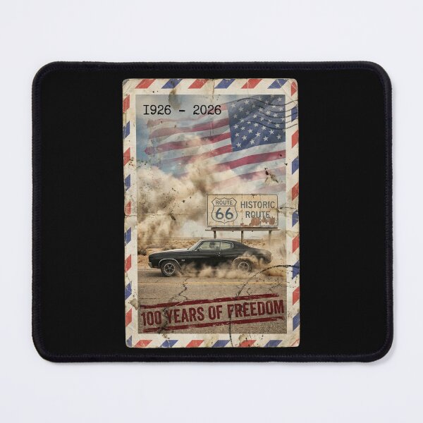 Item preview, Route 66 Centennial Airmail Burnout: 100th Anniversary 1926-2026 Black Muscle Car designed and sold by G350.