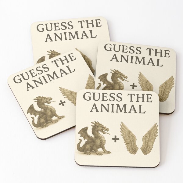 Item preview, Guess the Animal – Dragon + Wings Visual Wordplay  designed and sold by GeoWild Designs.