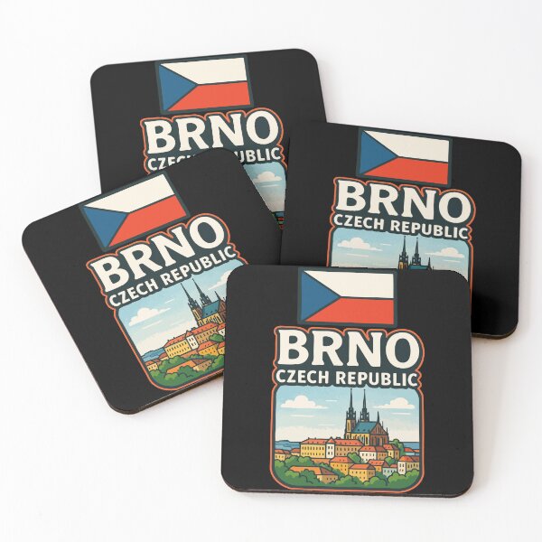 Item preview, Brno Czech Republic Flag Travel designed and sold by TomFrontierArt.