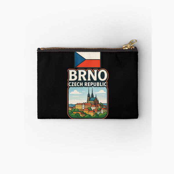 Item preview, Brno Czech Republic Flag Travel designed and sold by TomFrontierArt.