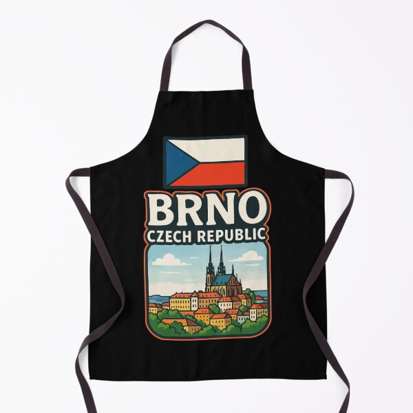 Item preview, Brno Czech Republic Flag Travel designed and sold by TomFrontierArt.