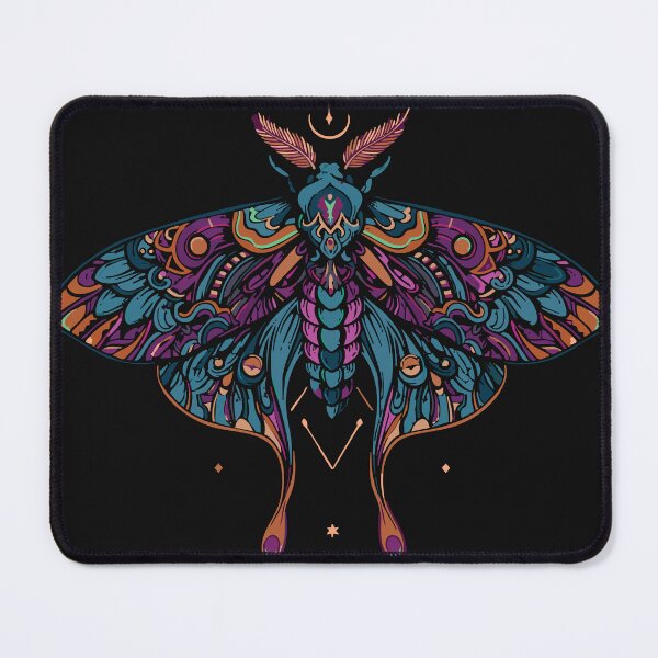 Item preview, Mystic Moth Tapestry Shirt – Colorful Boho Insect Art Tee designed and sold by BambaKchula.