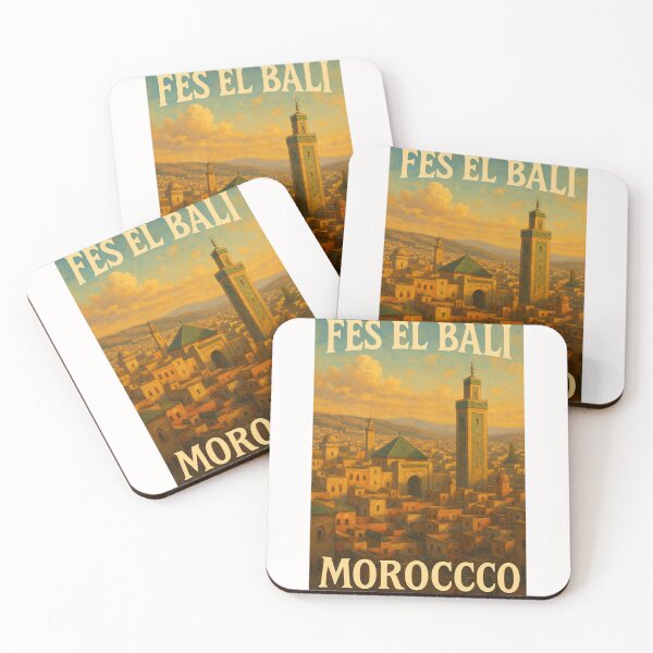 Item preview, Minarets and Medina of Fes el Bali, Fès-Meknès Region, Morocco designed and sold by Places On Earth.