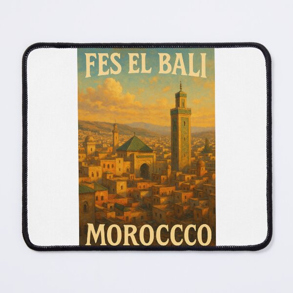 Item preview, Minarets and Medina of Fes el Bali, Fès-Meknès Region, Morocco designed and sold by Places On Earth.