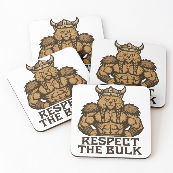 Item preview, Muscle Viking Cat Illustration designed and sold by Pixostick.