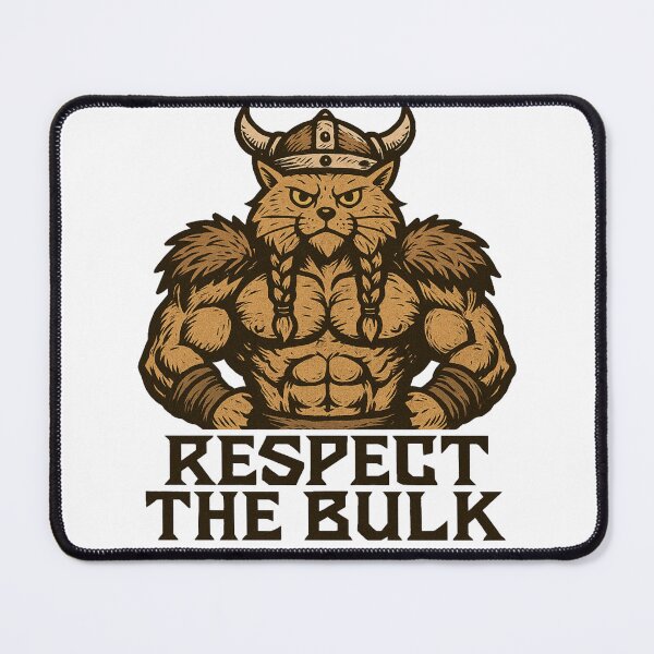 Item preview, Muscle Viking Cat Illustration designed and sold by Pixostick.