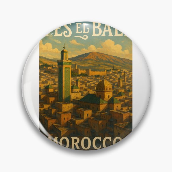 Artikelvorschau,  Medina von Fes el Bali mit Rif-Gebirge, Fès-Meknès, Marokko entworfen und verkauft von Places On Earth.