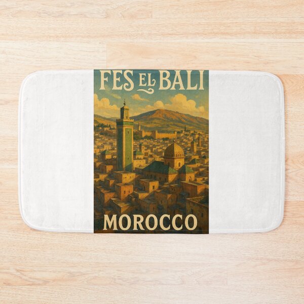 Item preview,  Medina of Fes el Bali with Rif Mountains, Fès-Meknès, Morocco designed and sold by Places On Earth.