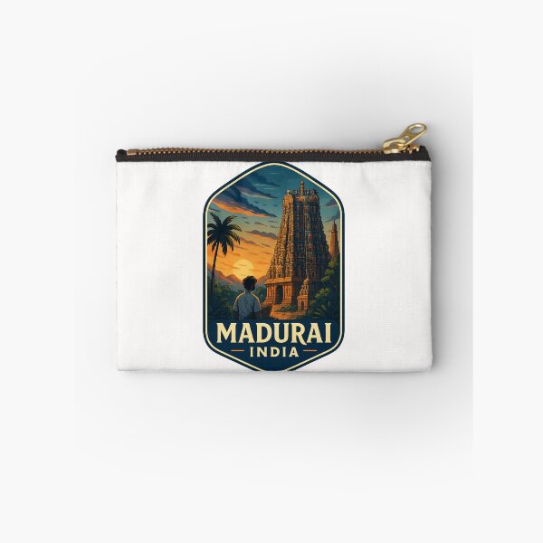 Item preview,  Sunset at Meenakshi Temple Gopuram in Madurai, Tamil Nadu, India designed and sold by Places On Earth.