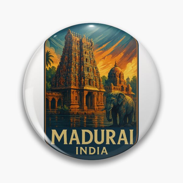 Item preview,  Meenakshi Temple and Sacred Elephant, Madurai, Tamil Nadu, India designed and sold by Places On Earth.