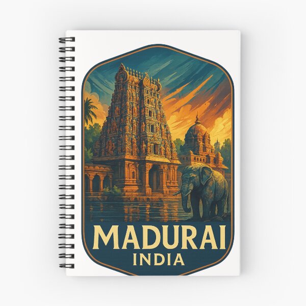 Item preview,  Meenakshi Temple and Sacred Elephant, Madurai, Tamil Nadu, India designed and sold by Places On Earth.
