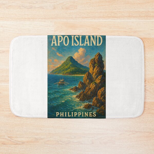 Item preview,  Apo Island and Coastal Rock Formations, Dauin, Negros Oriental, Philippines designed and sold by Places On Earth.