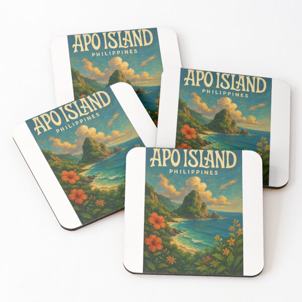 Item preview,  Floral Coastline of Apo Island, Dauin, Central Visayas, Philippines designed and sold by Places On Earth.