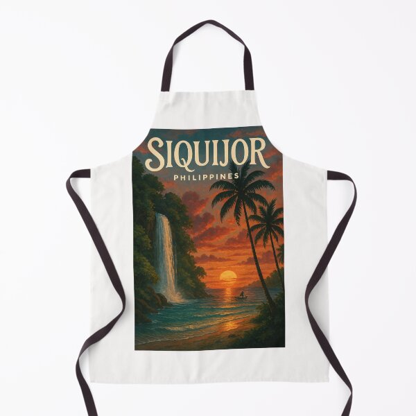 Item preview, Sunset and Waterfall in Siquijor Island, Central Visayas, Philippines designed and sold by Places On Earth.