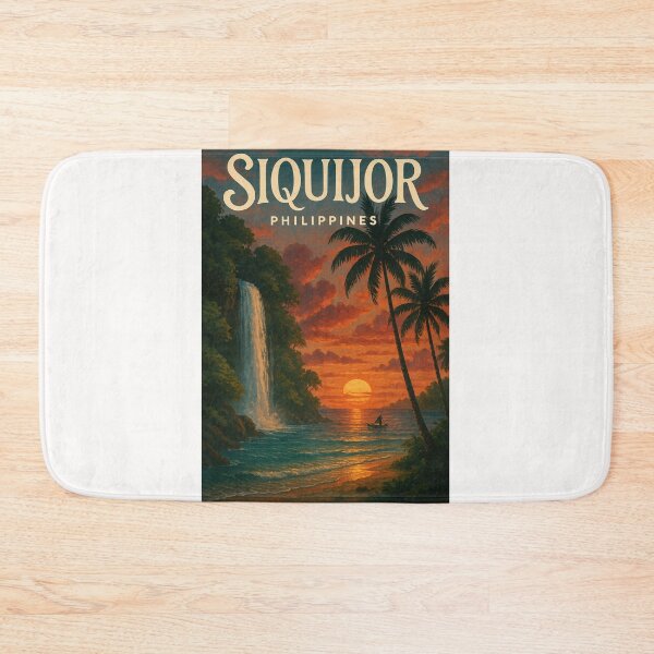 Item preview, Sunset and Waterfall in Siquijor Island, Central Visayas, Philippines designed and sold by Places On Earth.