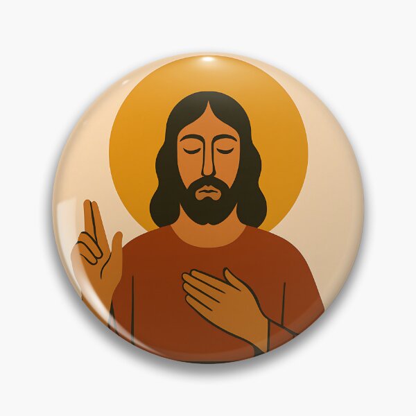 Item preview, Christ at the Table – Modern Sacred Icon designed and sold by Benja & Co..