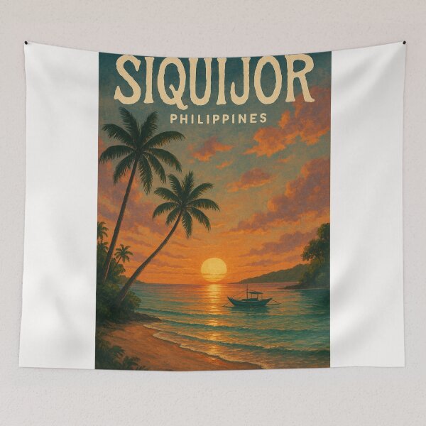 Item preview,  Sunset on the Shores of Siquijor Island, Central Visayas, Philippines designed and sold by Places On Earth.