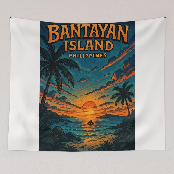 Item preview, Tropical Sunset at Bantayan Island, Cebu Province, Central Visayas, Philippines designed and sold by Places On Earth.
