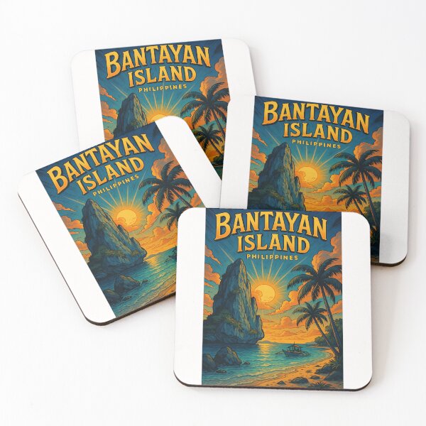 Item preview,  Limestone Cliffs and Shores of Bantayan Island, Cebu, Philippines designed and sold by Places On Earth.